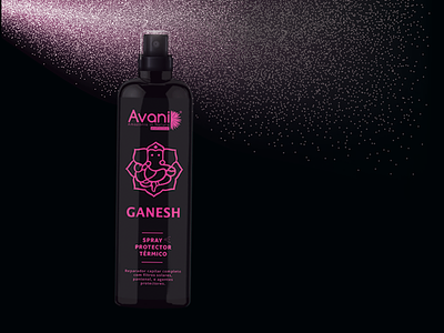 Avani Profissional | Ganesh Spray branding owl package package mockup packagedesign product