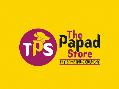 TPS Logo Design_English ahmedabad branding design flat logo papad tps typography vector