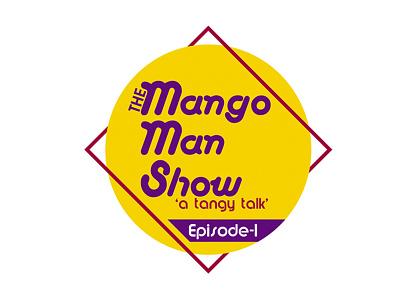 The Mango Man Show_Concept Logo ahmedabad branding colourful logo flat logo typography