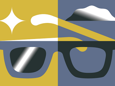 Smart Glasses editorial illustration smart materials vector vektorgrafik