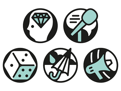 1890 Icons icons illustration print vector vektorgrafik