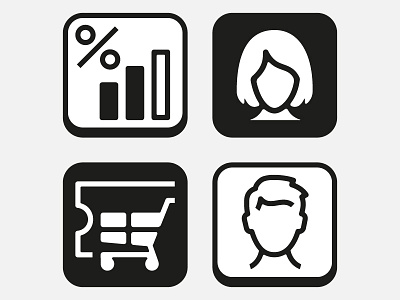 More icons for REWE corporate icons illustration minimalism vector vektorgrafik