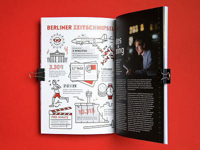 Infographics Berliner Sparkasse illustration infographic monoline print vector vektorgrafik