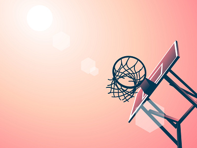 It's Heat basketball basketball court illustration outdoor sport vector
