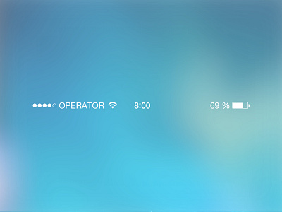 iOS7 - Status Bar