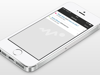 Dribbble for iOS 7 - Activity View