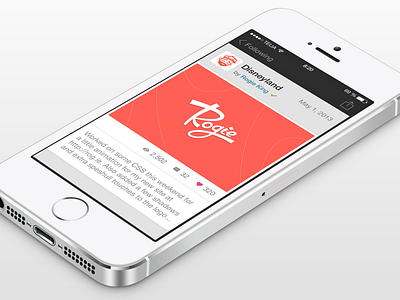 Dribbble for iOS 7 - Shot View