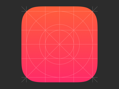 iOS 7 App Icon & Grid - Sketch Template by Henrik - Dribbble