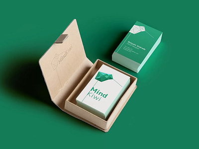 Mind Kiwi business cards cards clinic logo mental health