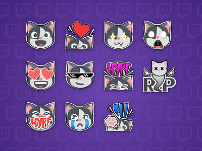 Cheese Emotes cat emoji emotes icon illustration twitch