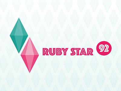 RubyStar 92 diamond logo sims stream streamer twitch