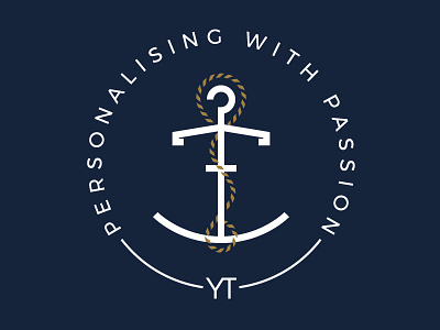 Yachting Textiles anchor branding identity logo typography yacht
