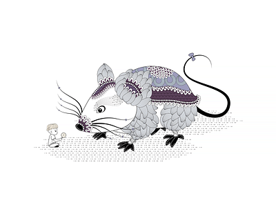 Little mouse animation branding design flat illustration vector 平面 插图 设计