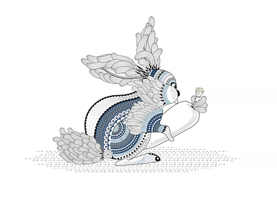 Little rabbit animation design flat illustration vector 平面 插图 设计