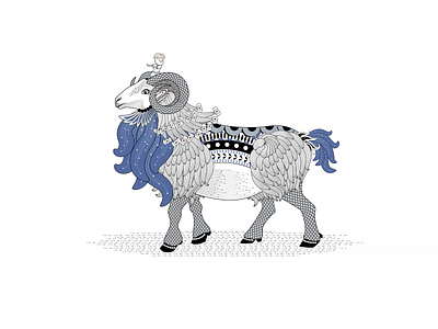 Sheep animation design flat illustration vector 平面 插图 设计