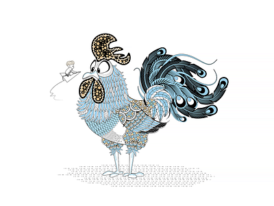 Chicken animation design flat illustration vector 平面 插图 设计