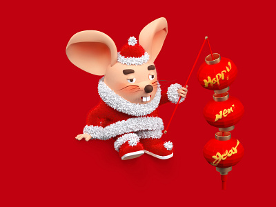 The Spring Festival mascot -- mice 01