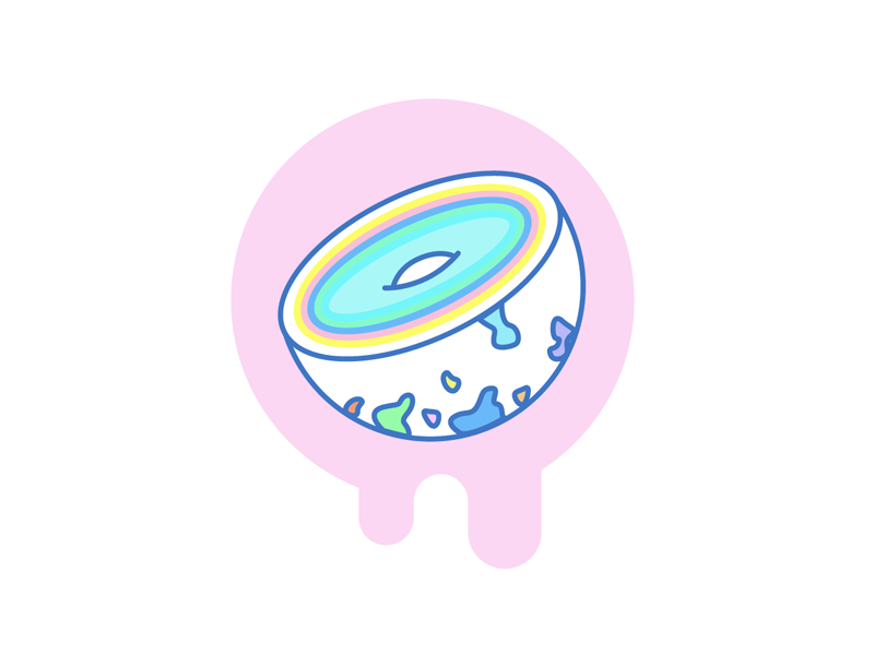 Jawbreaker vector color flat pastel graphic design icon lineicon jawbreaker candy