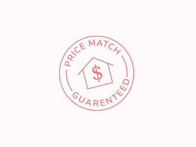 Price Match Badge badge flat illustration line icon logo price match pricing sticker trust
