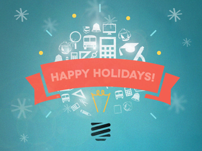 Happy Holidays! christmas education holiday illustration lights