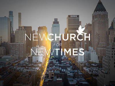 New Church for New Times acts christian church god holy spirit sermon typography