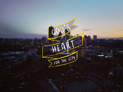 God's Heart for the City god jonah sermon typography