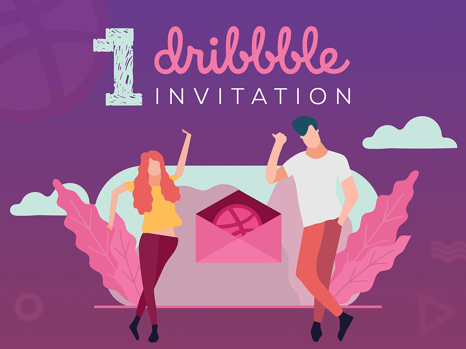 Invitation Graphic adobexd animation design gif illustration invitation invitation design photoshop typography