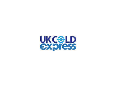 UKCOLDExpress Logo blue branding cold design express graphic design logo logodesign logotype mobile app typography uk vector