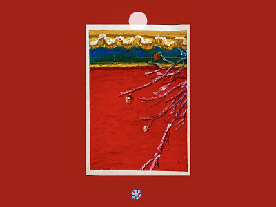 油画棒 | 故宫·初雪 illustration 油画棒