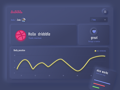 dribbble neuomorphism