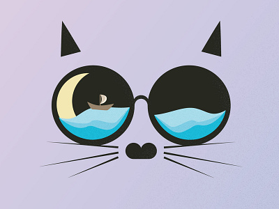 CatWithGlasses cat design draw drawing glasses illustration vector