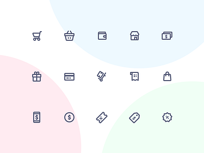 Jollycons - Ecommerce - Icon Set design system icon set icons jollycons outline rounded vector