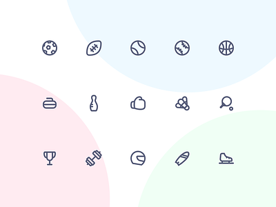 Jollycons - Sports - Icon Set design system icon set icons jollycons outline rounded vector