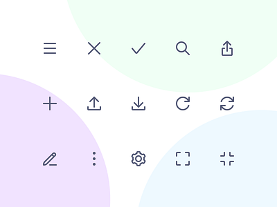 Jollycons - UI 1 - Icon Set design system icon set icons jollycons outline rounded ui vector
