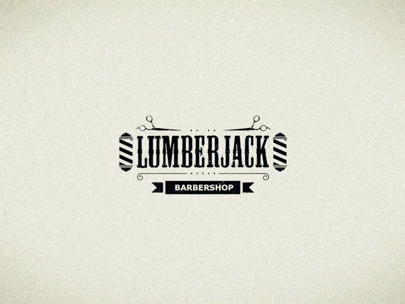 lumberjack animation barber logo barbershop barbershop logo design hipster hipster logo logo logo animation logo reveal lumberjack motion design motion graphic old style oldschool