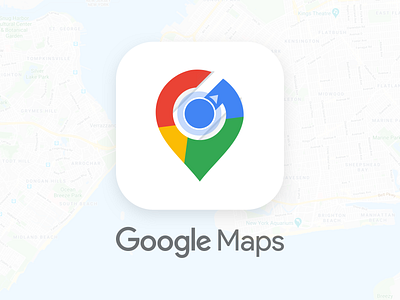 Daily UI #005 — Google Maps App Icon Redesign app app icon branding daily 100 challenge daily ui dailyui design google maps logo ui ux