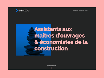 DENIZOU REDESIGN architecture black blue branding company design graphic design portfolio