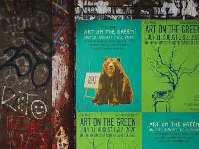Art on the Green posters (The Urban Green Project) animals art art direction art on green artwork festival festival poster print street art urban