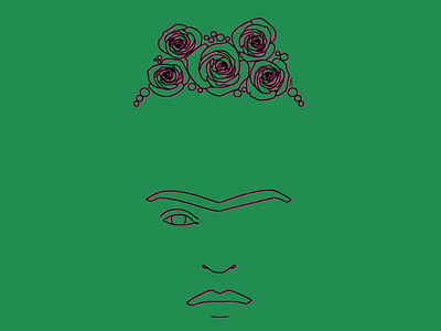 Frida Kahlo art drawing frida kahlo illustration line art minimal vector