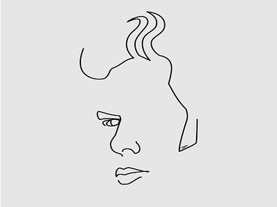 Jim Jarmusch indie line art minimalist movie portrait