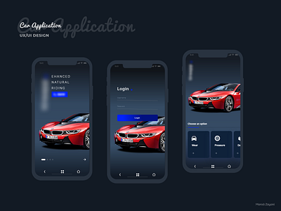 Dribble car app app app design application car dark app dark ui digital flat minimal mobile ui mobileapp ux uxdesign uxui web webdesign