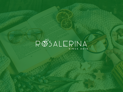 Rosalerina biology brand branding design green healthy lifestyle healthyfood logo logodesign logotype