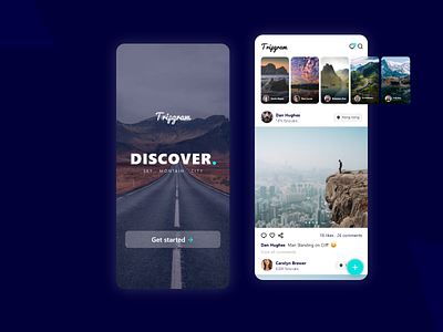 Tripgram . Discover app app design application design digital discovery like media post share social trip ui ux uxui