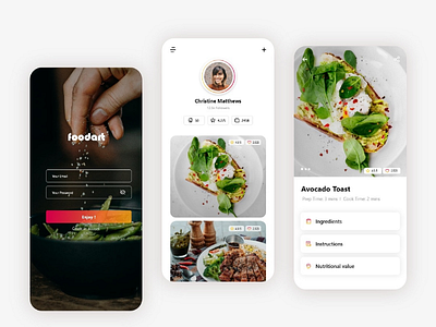 Food Network - Foodart Mobile App uxdesign uidesign foodnetwork