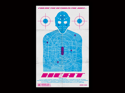 Alternative "Heat" Movie Poster design heat icon illustration movie poster target