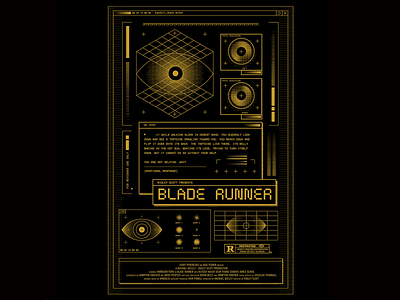 Blade Runner Alternative Poster blade runner bladerunner icons illustration mark movie movie poster poster poster art poster design ridley scott riso