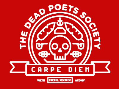 The Dead Poets Society carpe diem dead poets society seal skull welton