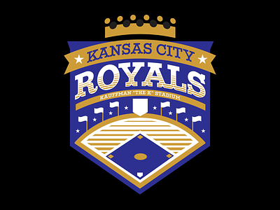 The K badge baseball brand branding illustration kc logo mark royals the k