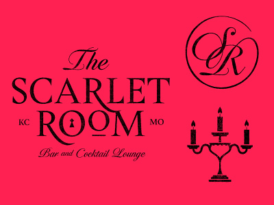 The Scarlet Room brand branding design icon icons kansas city kc kcmo logo mark scarlet scarlet room