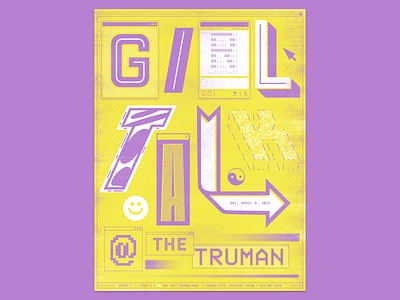 Girl Talk Gig Poster concert dj gig poster girl talk illustration internet online poster